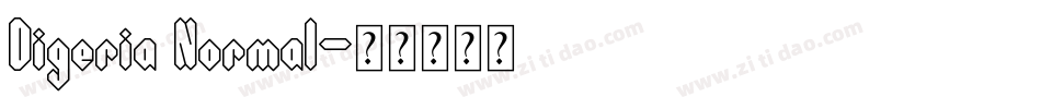 Digeria Normal字体转换